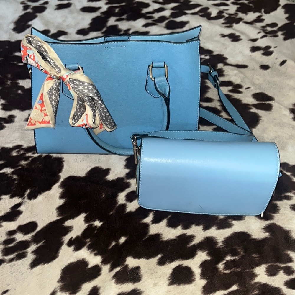 Blue glamour shop boutique classy purse set - Picture 4 of 4